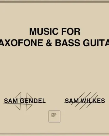 SAM GENDEL & SAM WILKES - MUSIC FOR SAXOFONE & BASS GUITAR VINYL (LP)